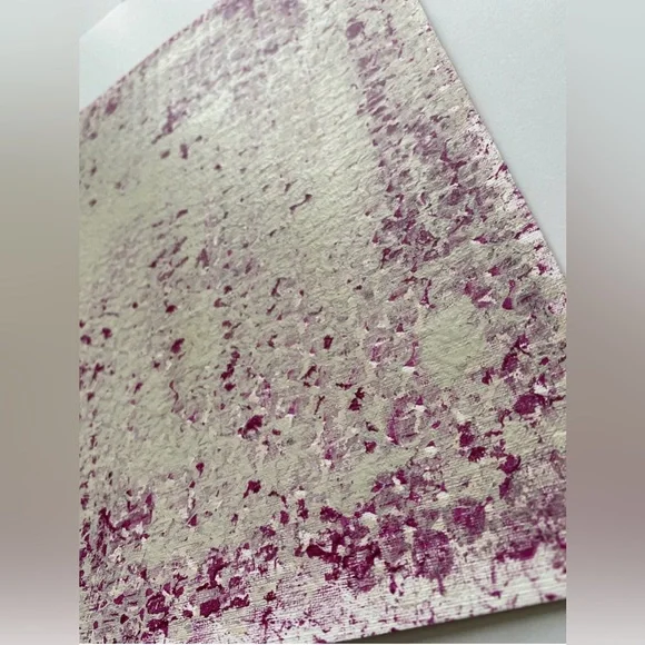 Abstract Acrylic Original Painting On Canvas Paper 9X12 Pink - Picture 3 of 5